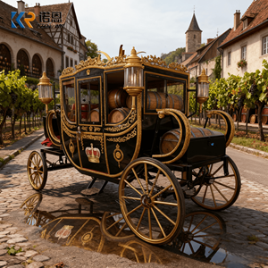 <span class=keywords><strong>Alquiler</strong></span> de Carruaje de Caballos para Bodas, Carruaje de Caballos Estilo Cenicienta, Carruaje de Lujo con Luces LED para Exteriores - Product Image 1