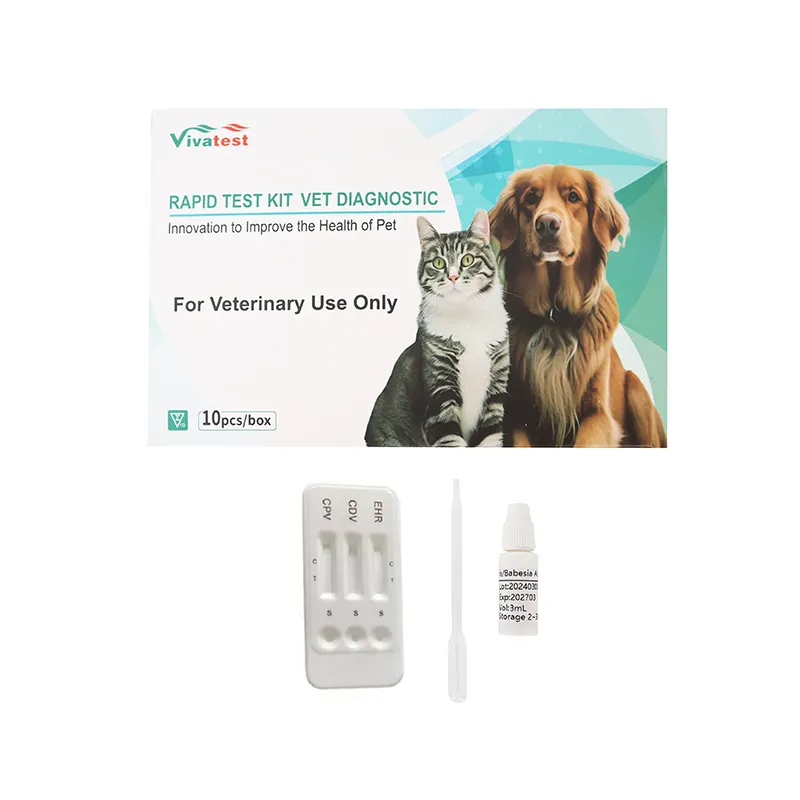 Veterinary Canine Parvo Ag-Distemper Ag-Ehrlichia Ab Combo Rapid Test CPV-CDV-EHR