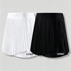 Custom Women High Waist Stretchy <strong>Tennis</strong> Sportswear Lightweight Golf Running Breathable Gym Pleated Skirt <strong>White</strong> Badminton <strong>Skort</strong> - Product Image 3