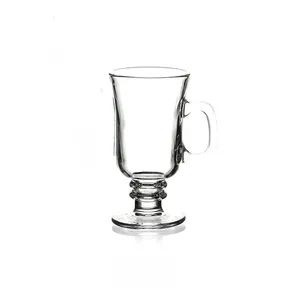 Cốc thủy tinh tráng miệng tasse En verre không thể phá vỡ bắn nước trái cây cho nhà và thanh có thể mới thời trang Cốc trà thủy tinh với gỗ ở giữa