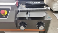 Machine à relier par colle FRONT C50, format A4, longueur 330 mm, écran tactile 7 pouces, épaisseur de colle latérale 60 mm, lame Sun Blade 12 dents, moteur PLC