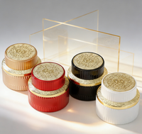 Pot cosmétique clair pot de crème cosmétique en verre pot de verre vide pour baume à lèvres