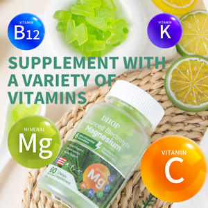 Gummies électrolytiques au <span class=keywords><strong>magnésium</strong></span> OEM : Apaise l'humeur, réduit le <span class=keywords><strong>stress</strong></span>, soutient l'immunité et l'énergie, favorise la croissance musculaire – Complément <span class=keywords><strong>de</strong></span> santé - Product Image 2