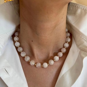 Collier Pendentif Perles <span class=keywords><strong>en</strong></span> Pierre Naturelle Colorées <span class=keywords><strong>en</strong></span> Gros, Tendance, Fait Main, Réglable, Unisexe, Bijou Cadeau - Product Image 2