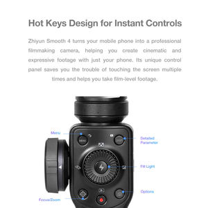 <span class=keywords><strong>Estabilizador</strong></span> de Gimbal para Teléfono Inteligente <span class=keywords><strong>Zhiyun</strong></span> <span class=keywords><strong>Smooth</strong></span> <span class=keywords><strong>4</strong></span> de 3 Ejes para Grabación de Video en Vivo, Vlogs y Youtubers con Teléfonos Android - Product Image 4