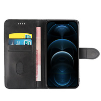 Étui en cuir magnétique avec fentes pour cartes pour iPhone 7 8 Plus SE 2 3 X XR XS 11 12 13 14 15 16 17 18 Pro Max, Housse à rabat