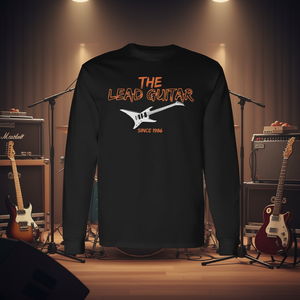 T-shirt à manches longues unisexe à col rond pour adulte, The Lead Guitar Since 1986, vêtements promotionnels - Product Image 2