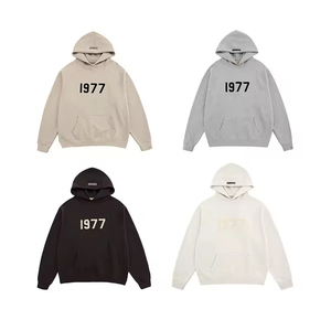 Sudadera con capucha nueva de invierno 1977 Essential Winter <span class=keywords><strong>Fear</strong></span>, forrada, color trigo, cálida y holgada. - Product Image 2