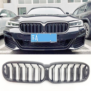 G30 Đôi Slat Sợi Carbon Phía Trước <span class=keywords><strong>Bumper</strong></span> Lưới Tản Nhiệt Cho BMW 5 Series G30 G31 F90 <span class=keywords><strong>M5</strong></span> LCI 2020 2023 Phụ Tùng Xe Hơi - Product Image 2