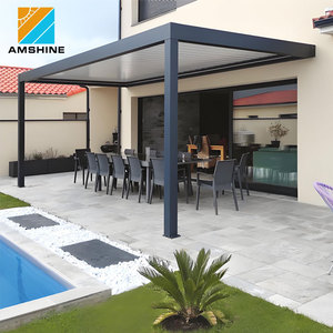 Pergola Bioclimatica Motorizzata in Alluminio Rinforzato per Esterni con Lamelle Orientabili per Tutte le Stagioni - Prezzo <span class=keywords><strong>Slovenia</strong></span> - Product Image 1