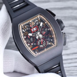 2026 New Men's <b>Automatic</b> <b>Chronograph</b> Mechanical Watch 7750 Movement Matte Black Ceramic Skeleton Luxury Wristwatch WaterproofOEM - Product Image 1