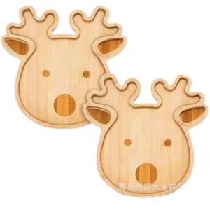 Bandeja de madera con forma de reno navideño Guibang de 32 cm, bandeja decorativa para servir postres y frutas en restaurantes. - Product Image 5