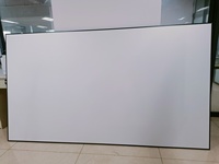 Écran de projection à cadre fixe HTP, prix de gros usine, 100 pouces, 16:9, blanc mat, 3D actif, montage mural, grand écran à cadre