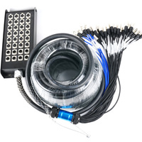 Boîtier de jonction mobile pour scène avec câble audio multicanal 32 voies en cuivre sans oxygène