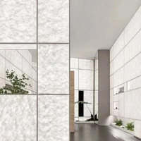 Panneaux muraux décoratifs en résine pour plafond de salon intérieur moderne, design effet glace craquelée, panneaux en plastique durables pour chambre d'hôtel