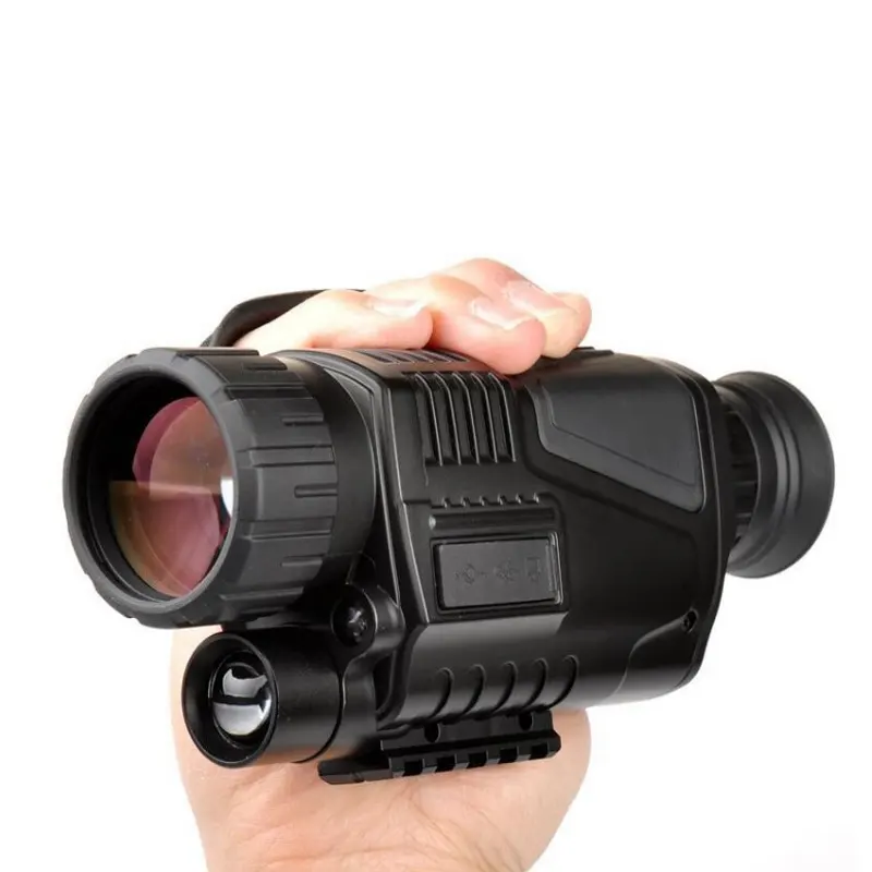 Câmera de caça poderosa, visão noturna, monocular, profissional, infravermelho, para caça, telescópio digital com cartão de memória de 8gb