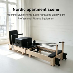 เครื่องออกกำลังกายแบบพับได้ Maple Reformer รุ่น WP-FMRW 1 ทำจากไม้เนื้อแข็ง น้ำหนักเบา เหมาะสำหรับใช้ในบ้าน คุณภาพระดับมืออาชีพ พับเก็บได้ประหยัดพื้นที่ - Product Image 5
