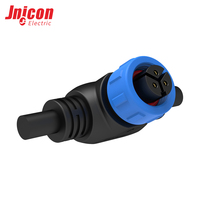 Connecteur M16 de type T à 3 broches surmoulé, répartiteur en T, 10A 300V IP67, ensemble prise mâle et fiche femelle à verrouillage par poussée