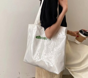 Sac de voyage en toile personnalisée en PVC avec fermeture éclair, imperméable, sac de shopping en toile enduite de PVC pour cadeau - Product Image 2