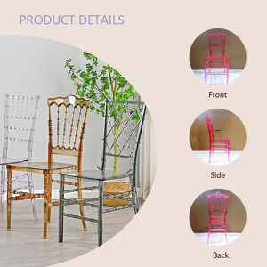 Sillas Elegantes de Acrílico PP Transparentes, Duraderas y de Alta Calidad para Exteriores, Hoteles y Restaurantes, Ideales para Banquetes, Venta al Por Mayor Premium - Product Image 6