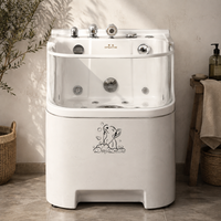Système de rinçage haute pression Dpbathe pour le nettoyage en profondeur du pelage des chiens