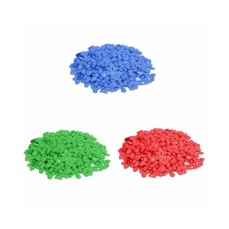 Цветные совокупные камни из камней для сада и украшения аквариума