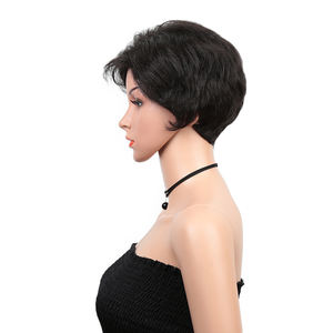 <span class=keywords><strong>Nancy</strong></span>-Peluca de cabello sintético para mujer, <span class=keywords><strong>pelo</strong></span> corto <span class=keywords><strong>rizado</strong></span> con flequillo, fibra ombré, alta temperatura, color blanco - Product Image 2