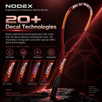 Raket Squash NODEX Custom Carbon Fiber Berkualitas Tinggi dengan Berat Seimbang, Performa Tangguh, dan Pegangan Nyaman