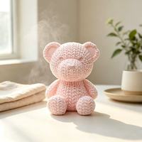 Diffuseur d'arômes en pierre de gypse parfumée en forme d'ours en peluche, pierre parfumée pour huiles essentielles, désodorisant pour voiture et maison, OEM