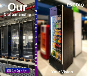Stand Cabinet Commercial Refrigerator 4 Glass Door <b>Drink</b> <b>Cooler</b> Digital Control Automatic Defrost for Supermarket Factory Direct - Product Image 6