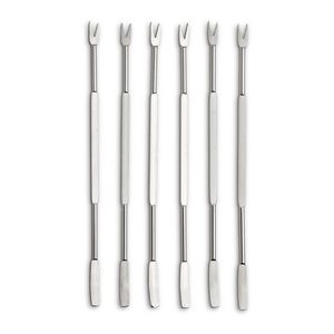 Thép không gỉ hải sản Picks Set 6pcs cua forks hải sản công cụ cua chân đồ dùng Picks cho ăn tôm hùm tôm chân - Product Image 1