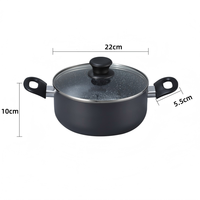 Nouvelle marmite multifonctionnelle pour la maison, à double poignée, en aluminium antiadhésif, avec isolation thermique et poignée suspendable