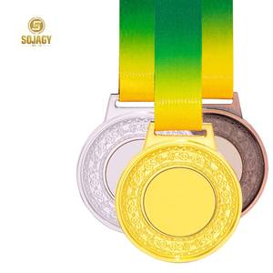 Medalla de Metal en Blanco Sojagy, Personalizable con Grabado, para Eventos Deportivos, Premios Conmemorativos Escolares, Aleación de <span class=keywords><strong>Zinc</strong></span>, Chapada en Oro, Plata <span class=keywords><strong>y</strong></span> Bronce - Product Image 6
