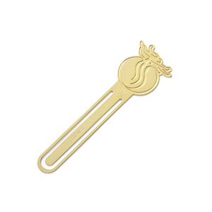 Marcapáginas de Metal Dorado Personalizado para Libros, Marcapáginas de Metal de Estilo Chino - Product Image 1