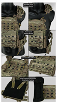 Gilet tactique modulaire léger à dégagement rapide MOLLE pour wargame, entraînement extérieur et protection