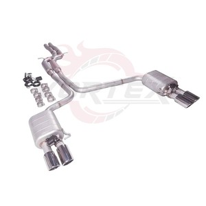 ท่อไอเสีย Vortex SS304 Valvetronic สำหรับ Audi A6 A7 2.0T 3.0T ระบบ Catback สำหรับรถแข่งสมรรถนะสูง - Product Image 3