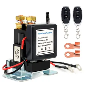 High Current Master Battery Disconnect Switch Kill Switch with 2 Keys Remote Control 12V 500A