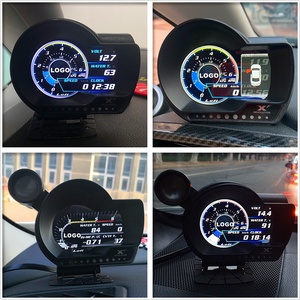เกจวัดแรงดันเทอร์โบ น้ำมัน ความร้อน ดิจิตอล OBD2 รุ่น <span class=keywords><strong>LUFI</strong></span> <span class=keywords><strong>XF</strong></span> ภาษาอังกฤษ สำหรับรถยนต์ พร้อมมาตรวัดอัตราส่วนอากาศเชื้อเพลิง รอบเครื่องยนต์ ระดับน้ำมันเชื้อเพลิง ความเร็ว และมาตรวัดน้ำมันเครื่องภายนอก - Product Image 2