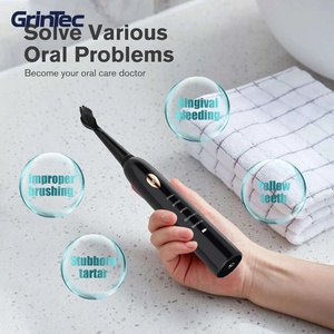 <span class=keywords><strong>Brosse</strong></span> à dents électrique sonique à poils doux pour adultes Rechargeable par USB Nettoyage en profondeur étanche des dents - Product Image 3