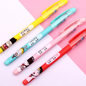 Offres de rentrée scolaire : Stylo gel effaçable personnalisé avec effaceurs mignons <span class=keywords><strong>Kawaii</strong></span>, stylos roller 0,7 mm - Product Image 3