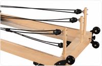 Pilates Reformer Maple lipat bersertifikat CE untuk wanita, alat latihan profesional rumah dan studio fitness