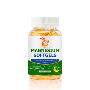 Cápsulas Blandas de Magnesio al por Mayor de Fábrica con Vitamina K2 y Calcio, Suplementos Herbales Naturales para Mejorar la Relajación Muscular - Product Image 1
