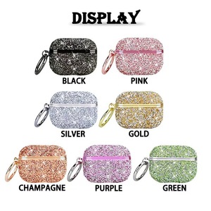 Diamond Glitter Case Cover Bling Rhinestone Cover para <span class=keywords><strong>Apple</strong></span> para Airpods1/2 Pro Case <span class=keywords><strong>3</strong></span> <span class=keywords><strong>Gen</strong></span> para <span class=keywords><strong>airpods</strong></span> Cover - Product Image 3