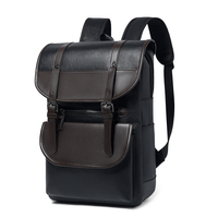 Sac à dos pour ordinateur portable en cuir PU imperméable avec logo personnalisé, unisexe, pour les voyages d'affaires, les étudiants, l'école, 20-39L