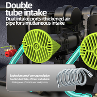 Compresseur d'air à piston portable sans huile XUHU, nouveau type, vente chaude, 50L, 3160W, faible bruit, pour travaux de peinture et machines d'emballage