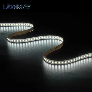 Lumen tinggi CRI80 DC12V/24V 9.6W LED pita Strip cahaya 120Led/m SMD 2835 fleksibel LED Strip