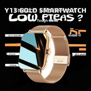 Reloj Inteligente Deportivo Y13, Aleación y Silicona, Correas Dobles Doradas, Rectangular, Monitor <span class=keywords><strong>de</strong></span> Actividad Física, <span class=keywords><strong>Cargador</strong></span> Inalámbrico, IP67 - Product Image 2