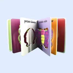2024 new children education cardboard books full colors custom print
