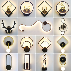 โคมไฟติดผนังแบบฝัง LED สไตล์นอร์ดิก สำหรับห้องนอนหรูหรา ห้องนั่งเล่น โคมไฟติดผนังแบบโมเดิร์น - Product Image 2