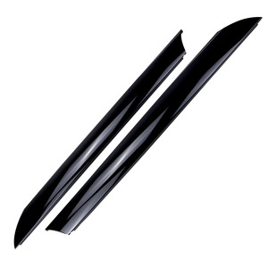 Anti Collision <b>Strip</b> Glossy Black <b>Plastic</b> Pair For Kia 861702K500 861802K500 Body Trim - Product Image 1